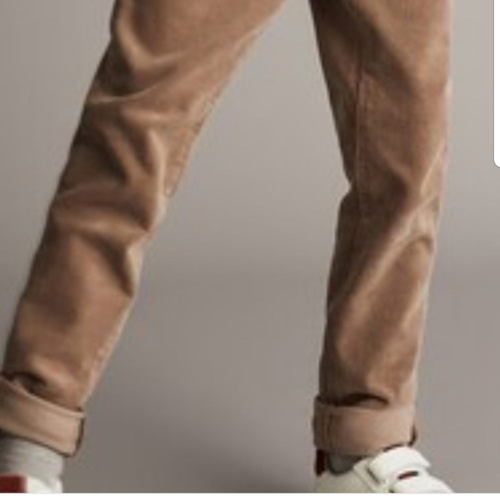 Massimo Dutti skinny corduroy orange size 11/12 unisex